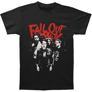 Fall Out Boy Unisex Adult Punk Scratch T-Shirt / Black